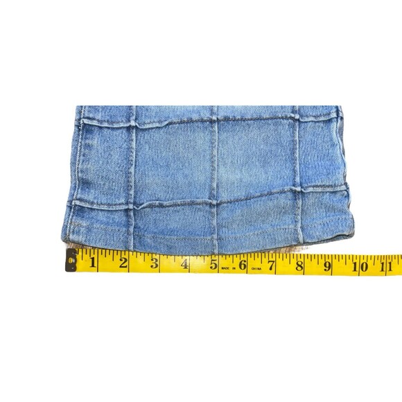 Vintage Y2K Younique Sz 3 Windowpane Exposed Seam Flare Cotton Poly Blen… - Picture 10 of 10